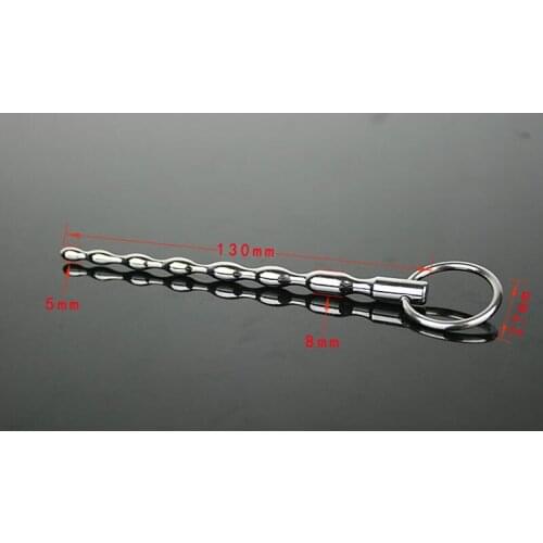 Stainless steel solid urine penis plug metal olive bead catheter rod urethral dilator male urethra insertion sex toy adult