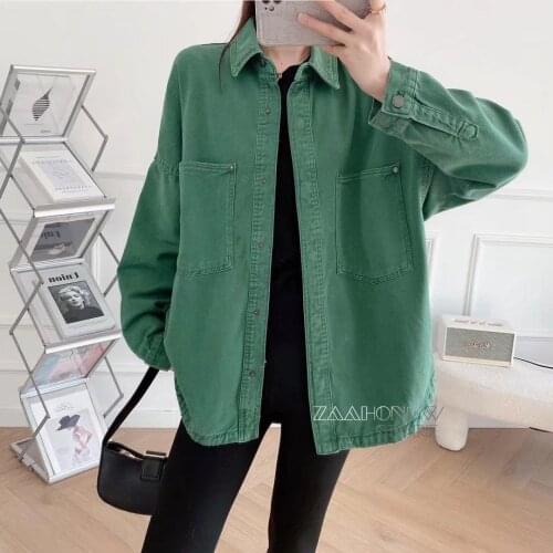 Женские джинсовые куртки ZAAHONEW China At AliExpress