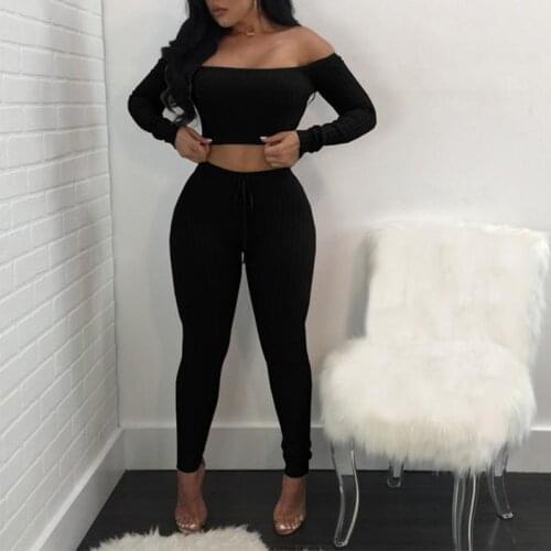 Jogging Suits For Women Color Splicing Long Sleeve T-Shirt Long Pants Sports Set Autumn Winter busos para mujer #A