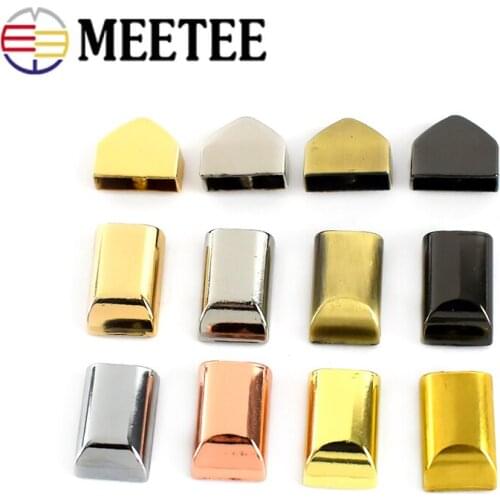 10/30pcs Bag Metal Zipper Decoration End Clips Buckles Rope Cord Stopper Handbag Straps Tail Clasp DIY Hardware Accessories
