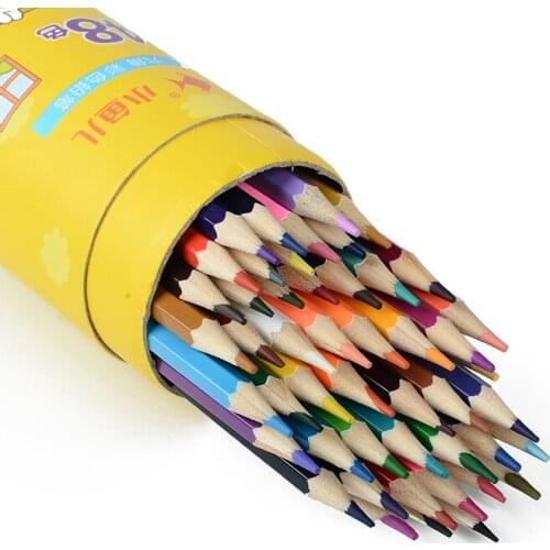 48 Colors Wooden Colored Pencil Set Children Painting Pencils Eco-friendly Coloring Graffiti Pen Student Stationery Art Supplies
