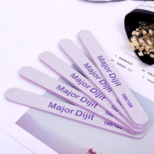 5pc/set Professional Nail Sanding Files For Gel Nails Manicure Buffer Block Pedicure Double-side Acrylic Nail Salon Tools