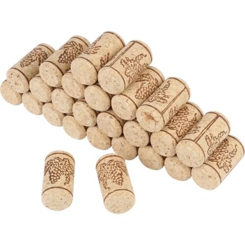50 100Pcs Wood Corks Wine Bottle Stopper Corks Wine Stoppers Bottle Plug Wine Cork Sealing Bottle Bar Tools Kitchen Accessories