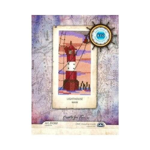 6-RTO EH360 Light house cross stitch 11CT 18ct 14ct cotton thread embroidery DIY handmade needlework