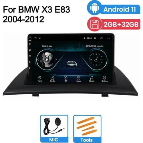 Android 11 Carplay DVR Car Multimedia Video Player for BMW X3 E83 2004-2012 Wifi Audio GPS Touch Screen SWC BT