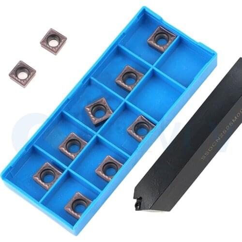 SSDCN1212 SSDCN1616 SSDCN2020K09 SSDCN2525 CNC External Turning Tools Holder +10Pc Lathe Machine SCMT Carbide Insert Shock Proof