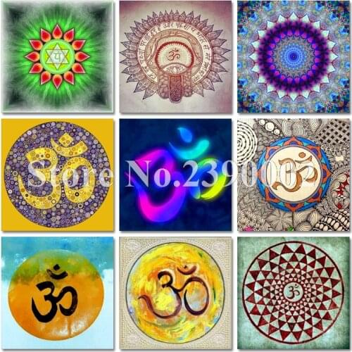 Diy Diamond Painting The Mysterious Mandala Full Diamond Embroidery Buddhist Decorative Painting For The Living Room Gift