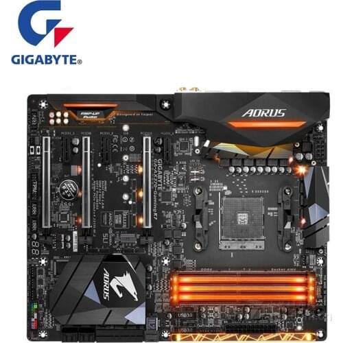 For Gigabyte GA-AORUS AX370-Gaming K7 AORUS AX370-Gaming K7 Motherboard AM4 X370 Used Desktop Mainboard PCI-E X16 3.0