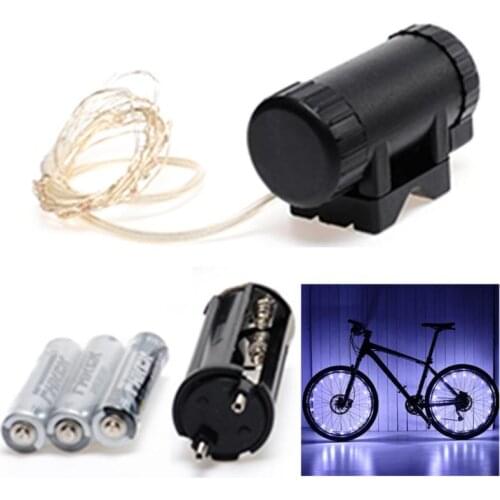 Cycling Motorcycle Spoke Flash Lamp Light Bicycle Accessories Bicycle Lights 6 Colors 2M/20LED Bicycle Wheel Lights