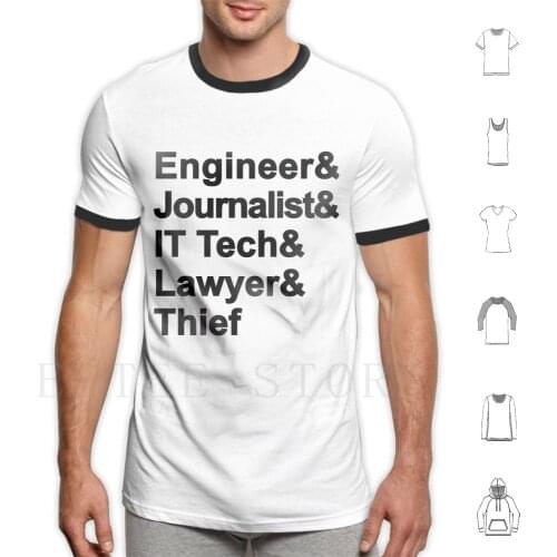Five New Marthas T Shirt Men Cotton 6Xl Handmaids Tale The Resistance Resist Engineer Journalist It Tech Lawyer Thief Under His