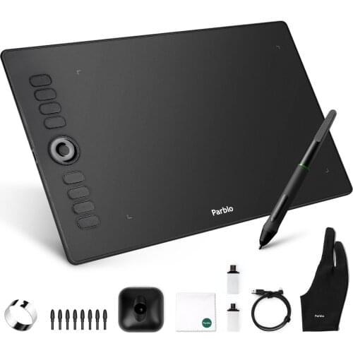 Parblo A610Pro Graphics Drawing Digital Tablets Signature Pen Tablet OSU Game Tablet with Battery-Free Stylus Pen