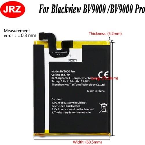 JRZ Batteries For Blackview BV9000 Pro Phones