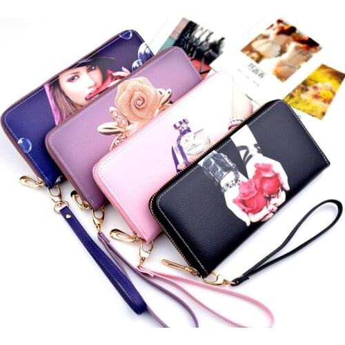 New Style Clutch Bag Lady Purse Female Long Print Large-capacity Fashion Coin Purse Card Bag Zipper Wallets