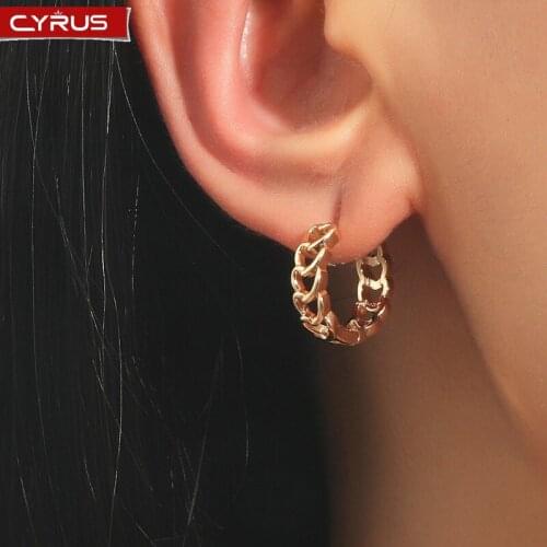Fashion Gold Color Hoop Earrings for Women Retro Geometric Heart Square Hollow Stud Earring Elegant Wedding Jewelry Wholesale