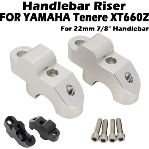 Motorcycle Riser Clamp YAMAHA XT660Z Tenere XT 660Z XT660 Z Stand Pipe Bracket Handlebar Riser For 22mm 7/8" Handlebar