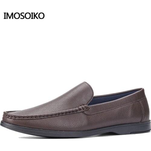 Mens Casual Shoes Luxury Brand Spring 2021 Moccasin Breathable Non-Slip Driving Shoes Loafers Lazy Set Foot Small Leathe Shoes