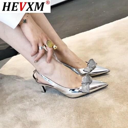 2021 New Brand Women Sandal Bling Rhinestones Butterfly-knot Party Pump Shoes Elegant High Heel Wedding