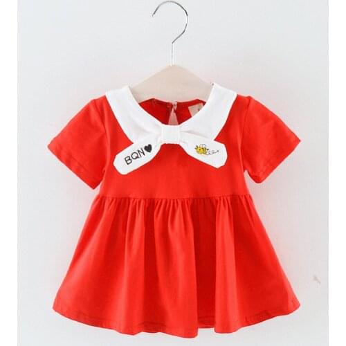 TELOTUNY dress Toddler Kid Baby Girl Short Sleeve Ruched Cartoon Printed Party Princess Dress Clothing baby dress summer 2020MAY