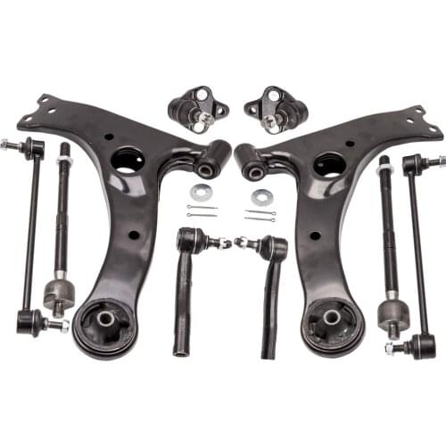 Front Lower Control Arm Ball Joint Tie Rod End Sway Bar For Toyota Corolla 03-08