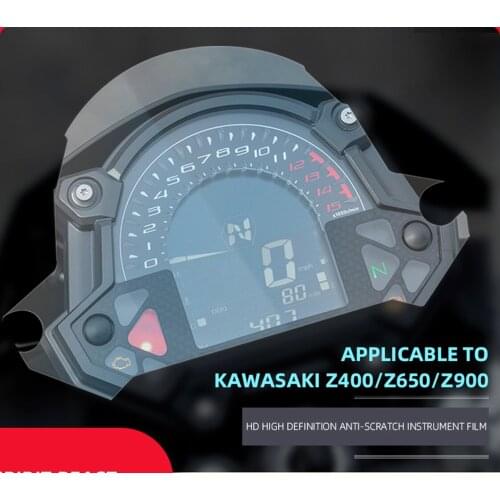 Motorcycle Speedometer TPU Scratch Proof Protection Film Dashboard Screen Instrument for Kawasaki Z400 Z650 Z900