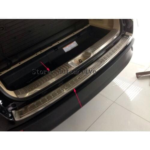 Car styling Stainless steel Rear Bumper Protector Sill plate cover 2pcs For Toyota Highlander 2014 2015 2016 2017 2018