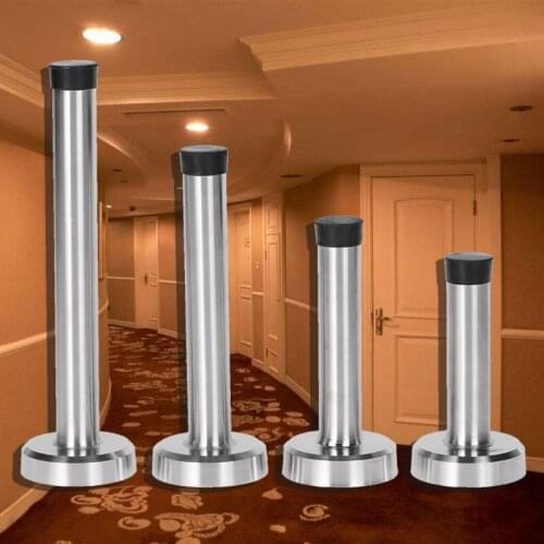 Door Stop Stopper Bumper Wall Mounted Protector Sound Dampening Stainless Steel