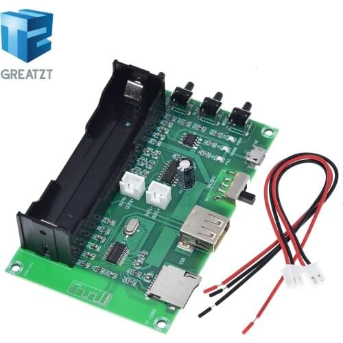 XH-A150 PAM8403 Bluetooth Amplifier audio Board 5W*2 Lithium Battery Singing Machine USB TF-Card Dual Channel Mini Speaker DIY