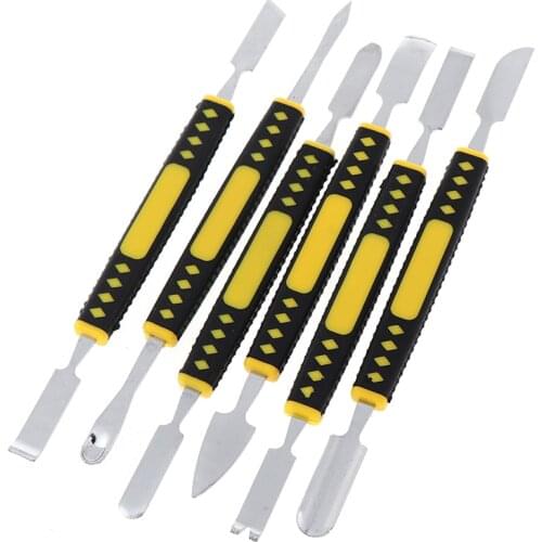 ZLinKJ 6Pcs/set Dual Ends Metal Spudger Hand Tool Set For Mobile Phone Repair Tool 15cm Hot Selling