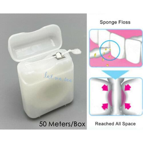 10Rolls Dental Orthodonitc Implant Sponge Waxed Floss Tooth Brackets Crown Bridges Clean