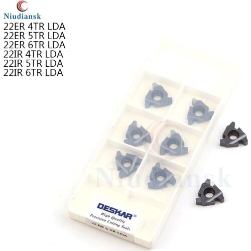 22ER 4TR 22ER 5TR 22ER 6TR 22IR 4TR 22IR 5TR 22IR 6TR LDA original authenticThreading insert CNC lathe cutter Carbide inserts