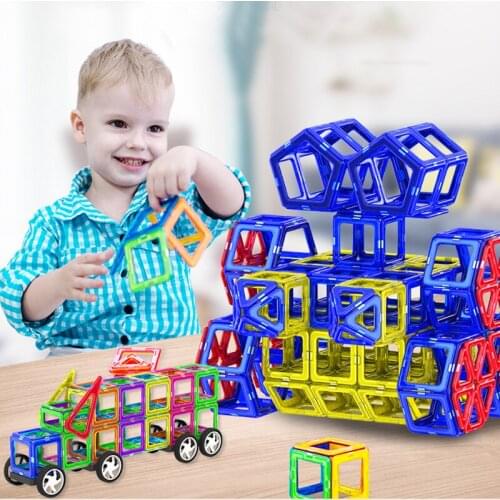 45pcs/set Big Size Magnetic Blocks DIY Building Constructor Designer Magnent Model Educational Toys for Kids Gifts Accessories