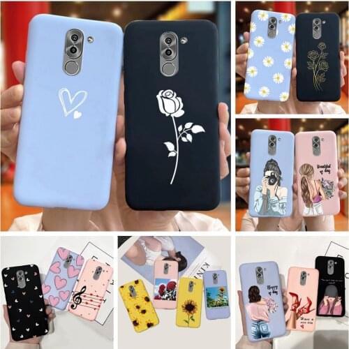 For Huawei GR5 2017 Case Honor 6X BLL-L21 BLN-L22 Phone Cases Soft Silicone Back Cover For Huawei Mate 9 Lite Coque Funda Cute