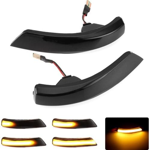 For Ford Focus 2 3 Mk2 Mk3 Mondeo Mk4 Dynamic Turn Signal Light LED Side Wing Rearview Mirror Indicator Blinker Light