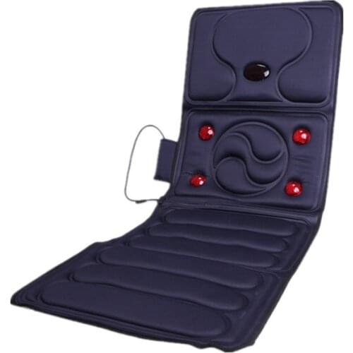 Electric Vibrator Massager Mattress Far-Infrared Heating Therapy Neck Back Massage Relaxation Bed Vibrador Health Care