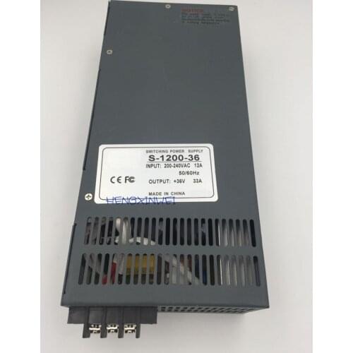 S-1200-36 1200W 36v Switching power supply for LED Strip light AC to DC power suply input 110v 220v 1200w