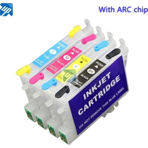 T0441 - T0444 refillable ink Cartridge for epson C86 C64 C66 CX4600 C84 C84N CX6400 CX6600 CX3600 CX3650 printer with ARC chip