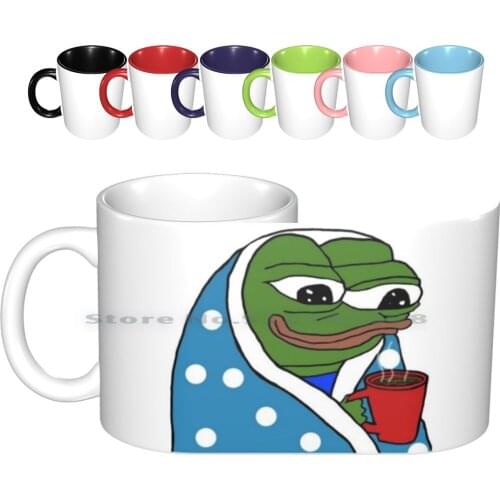 Coffee Peepo Ceramic Mugs Coffee Cups Milk Tea Mug Coffee Peepo Twitch Cheems Walter Doge Comfy Peepo Greekgodx Xqc Tyler1 T1