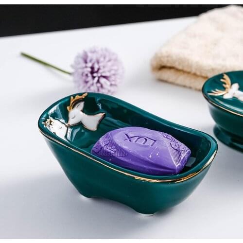 Excessive rainfall level soap dish soap box of soap holder personality high appearance Nordic toilet soap soap holder