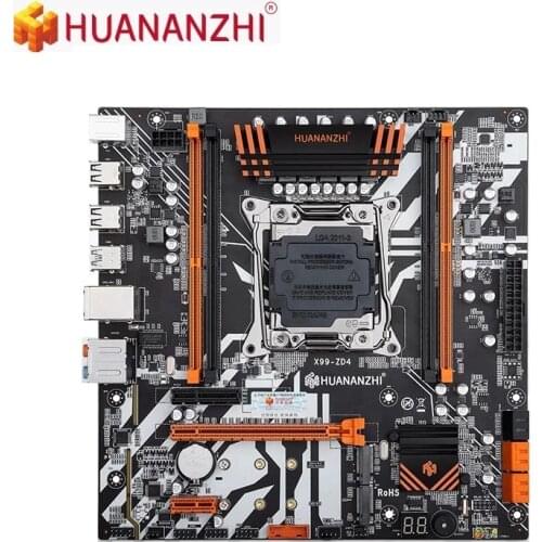 HUANANZHI X99-ZD4 Motherboard Supports Intel X99 LGA 2011-3 All Series DDR4 RECC M.2 PCI-E NVME NGFF M-ATX Server Motherboard