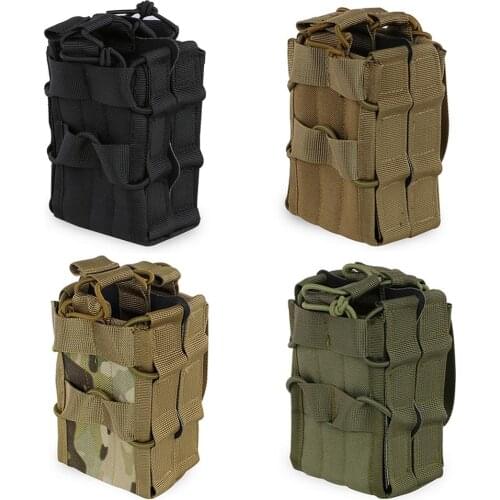 Molle System Double Magazine Pouch Tactical AK 7.62 M4 5.56 Rifle Hunting Accessories Paintball Airsoft Pouch Military Magazine