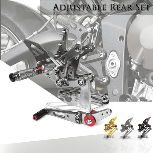 Motorcycle CNC Aluminum Footrest Rear Sets Adjustable Rearset Foot Pegs for YAMAHA YZF-R1 YZF R1 YZFR1 2015-2020 2018 2019
