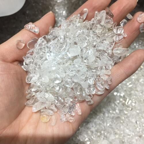 Natural Stone White Clear Crystal Crystal Mineral Specimen Rock Quartz Chips