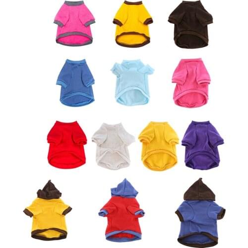 Pet Clothes Fashion Dog Costume Coat Cotton Soft Pullover Puppy Multicolor Jacket Sweatshirt Cat Sweater Pets Clothing Outfit