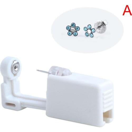 1PC Gun to Pierce Ear Disposable Sterile Ear Piercing Unit Cartilage Tragus Helix Piercing Gun Tools Kit Stud Earring