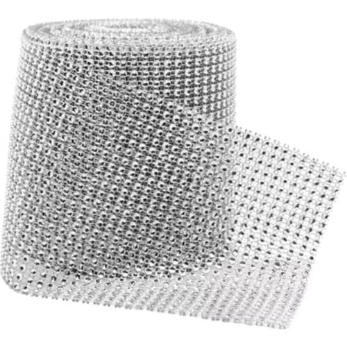 Store24 Row Plastic Hollow Stone Looking Wafer Strip Silver Color 1 Metre henna хна для бровей henna powder плетка