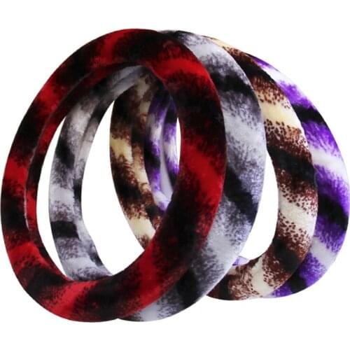Dream Windmill Plush Car Steering Wheel Cover For Most Steering-Wheel Soft 37-38 CM 14.5 "-15" Braid on Hand Bar Car Accessories