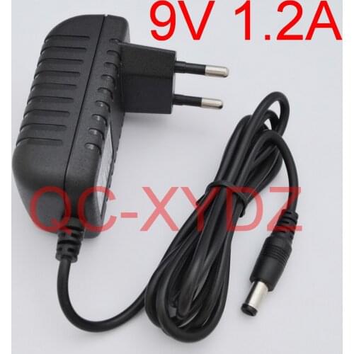 1PCS High quality AC 100V-240V Converter IC power Adapter DC 9V 1.2A 1200mA Switching power supply EU Plug DC 5.5mm x 2.1mm