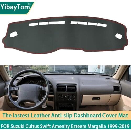 Durable PU Leather Dashboard Anit-slip Anti-UV Cover mat For Suzuki Cultus Swift Amenity Esteem Margalla 1999-2019 accessories