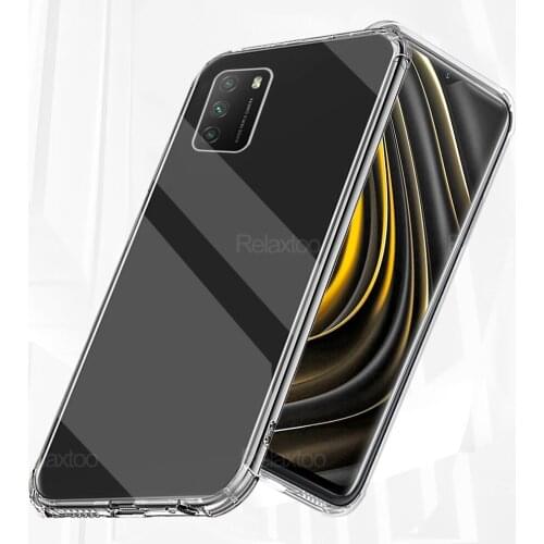 Transparent Phone Case For Xiaomi POCO M3 Silicone case Shockproof Phone Shell For Xiomi POCOM3 POXO M3 Soft TPU Back Cover