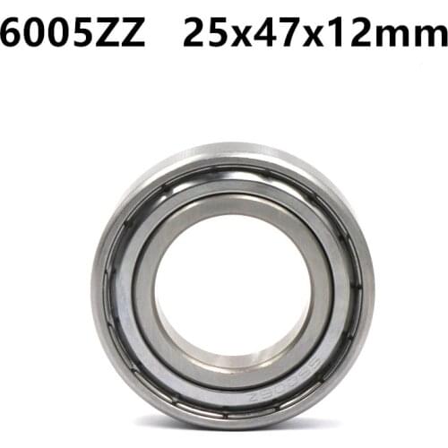 20pcs/lot 6005ZZ 25*47*12 deep groove ball bearing 6005 6005-2Z steel ball bearings 25x47x12 mm